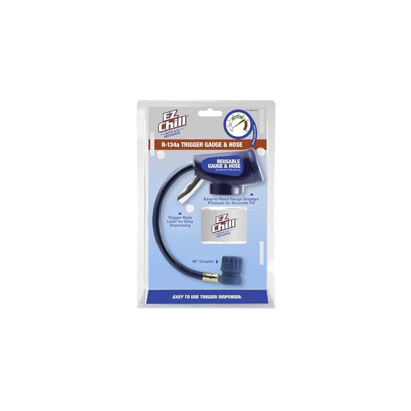 A/C Pro EZ Chill Car Air Conditioner R134A Refrigerant Gauge