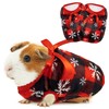 ALUZAEMO Guinea Pig Clothes - 2 Pack Christmas Warm Vest