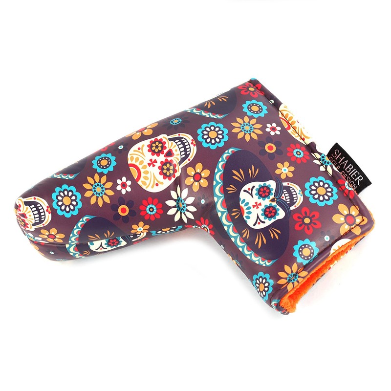 SHABIER Cubierta para putter de golf, diseño de calavera, cubierta