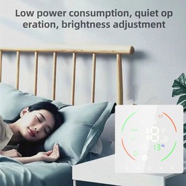 Lithomy 16A Smart WiFi Thermostat for Electric Floor Heating Home Programmable Thermostat Underfloor Temperature Controller LED Color Screen Voice Assistant App Remote High-Temp Protection