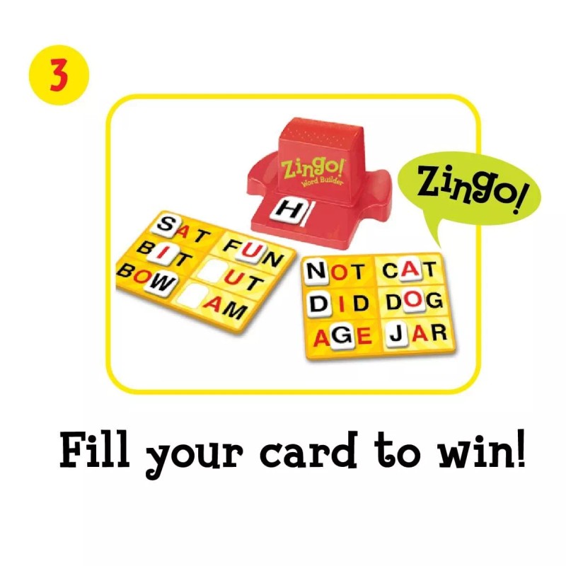 ThinkFun Zingo Word Builder Game Educational Fun for Early Readers