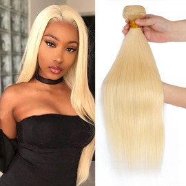 26 Inch 613 Straight Human Hair 1 Bundles Brazilian Remy Hair Extensions