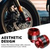 Hbxdeco 4PCS Motorcycle Front Fork Frame Sliders Crash, Carbon Fiber