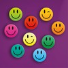 Eurographics, Glass, Smiley Face Magnets, 11.5 x 1.8 x 20.5