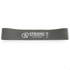 Fitness-Mad Latex Free Mini Resistance Band | Elastic Exercise Loop in 3 Different Resistance Levels | Great for Strength Training, Therapy & Rehab | Single Looped Band or Set of 3, 31cm
