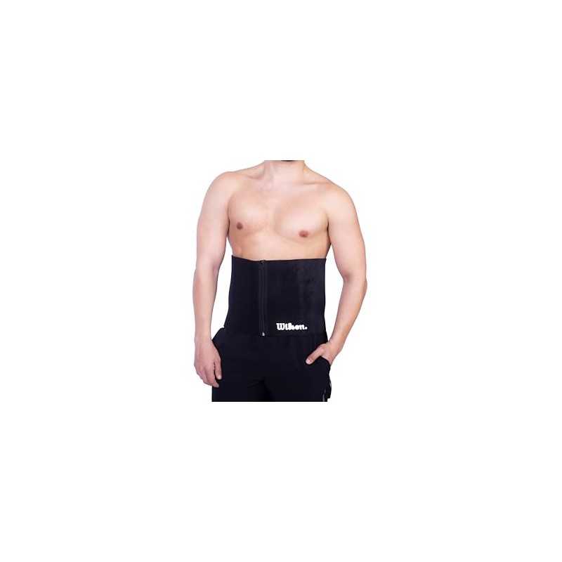Wilson AW115S Faja Cierre Unisex Mediano, Color Negro