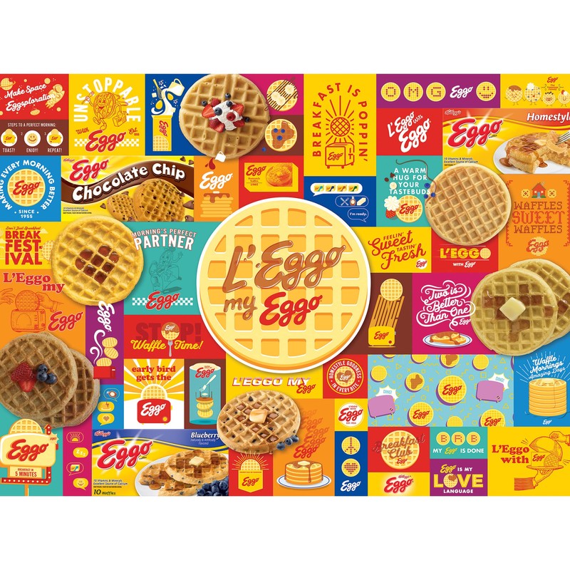 Kellogg's 1000 PC Jigsaw Puzzles - Leggo My Eggo
