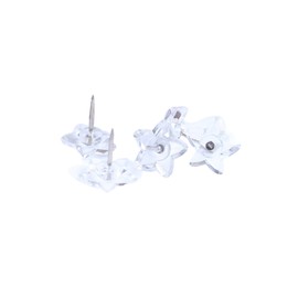 Cute Creative Star Shape Heart Shape Pushpins Drawing Pins Thumbtacks 50PCS (Transparent Star)
