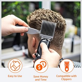 Professional Hairdressing Comb with Wide Tines Grey Styling Comb for Men Multipurpose Hair Comb