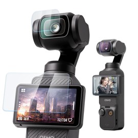 Liboer For DJI Pocket 3 Screen Protector, Omso Pocket 3 Lens Protection with 9H Hardness Anti-Scratch & Anti-Fingerprint, Full HD Clear, Precise Cutouts, Bubble-Free Installation