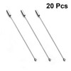 HEALLILY 20pcs Brooch Pin Stick Metal Safety Pins Suit Lapel