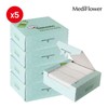 Mediflower 엠보싱 소프트 코튼 퍼프 300매x5개 Embossed Soft Cotton Puff 300 Sheets x 5 Packs