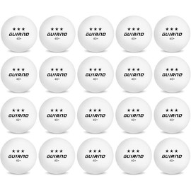 20 Pack Ping Pong Balls, 3 Star Table Tennis Balls, 40+ Pong Ball Competition and Recreational Play, Abs Ping Pong Ball, Games, DIY - Color: White