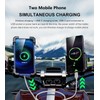 Kewig Motorcycle Phone Mount with Qi 15W Wireless Charger &