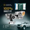 FEBERG [OE Style Anti-Yellowing Headlights Compatible with 2001-2004 Tacoma fit