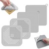 Hopeway 4 PCS Tapón de Silicona para Desagüe de Suelo,Gris