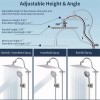 hibbent Shower Head Combo,10 Inch High Pressure Rain Shower Head