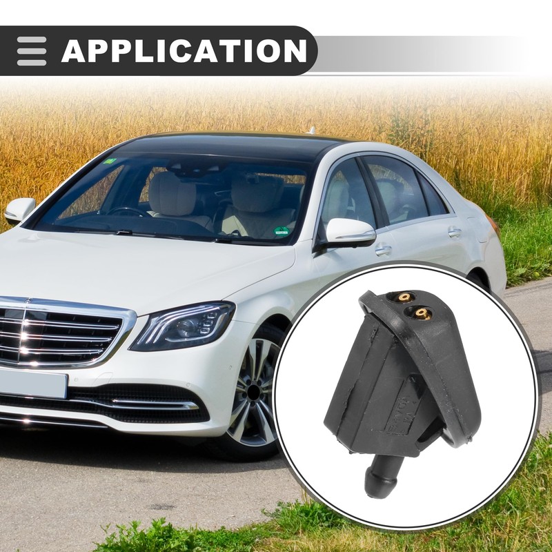 Motoforti Windshield Wiper Washer Nozzle Spray Jet, for Mini Cooper