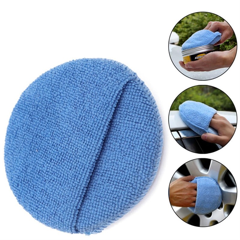 Microfiber Car Detailing Applicator Pads, Car Wax Applicator, 5 Inch