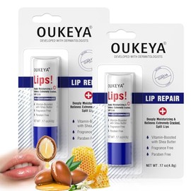 OUKEYA 2 Pzas Bálsamo Labial Hidratante con Vaselina, Cera de Abejas  Bálsamo Labial, Hidratación, Vaselina, Cera de Abejas, Manteca de Karité,...    