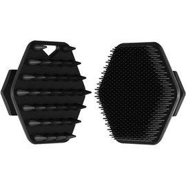Cepillo limpiador facial con juego de brochas de afeitar. Masajea y limpia suavemente la piel antes del afeitado, eliminando las impurezas y las células muertas para garantizar un afeitado más suave en cada ocasión. (Black)