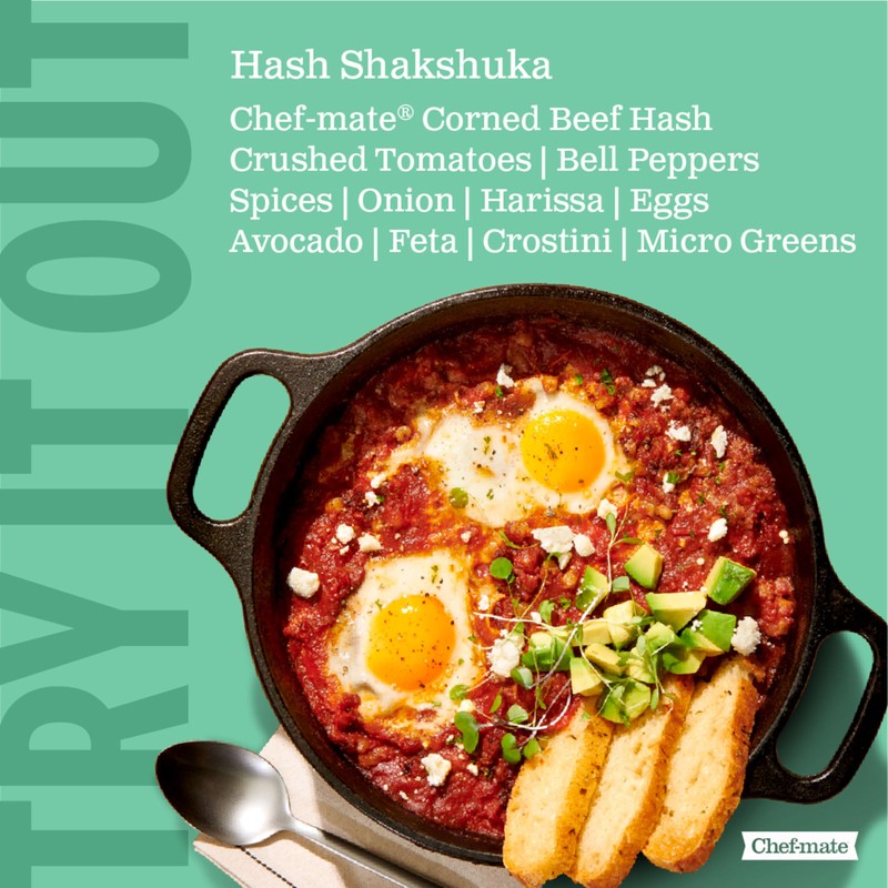 Chef-mate Corned Beef Hash, Canned Food and Canned Meat, 6