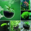 aoukoslt 2Pcs Transparent Acrylic Aquatic Plant Cups with Suction -