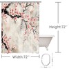 VANZEV Cherry Blossom Plum Asian Shower Curtain Japanese Weeping Flower