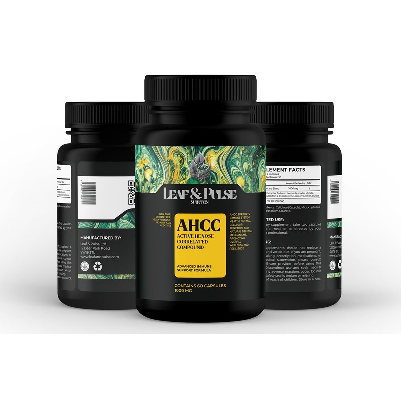 AHCC 1000mg – High-Strength Active Hexose Correlated Compound | 60