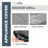 Crutello Indoor Grill Cover with Storage Pockets Compatible with Ninja