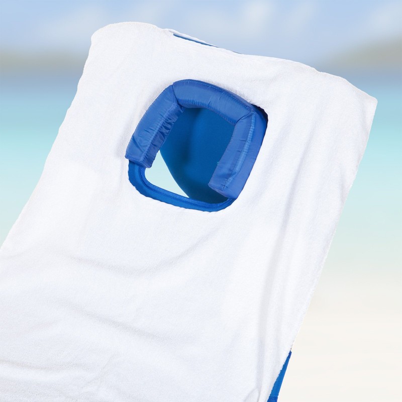 Ostrich Chaise - Custom Fitted Towel, White