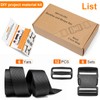 Buckle Strap 2 Inch, Nylon Webbing Strap 6 Yards, Quick