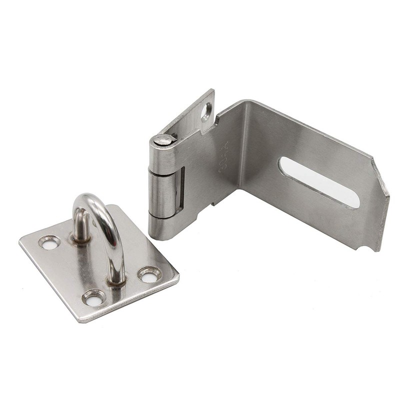 Heavy Duty Stainless Steel Safety Hasp,Door Hasp Latch 90 Degree,
