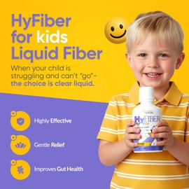 Medtrition HyFiber Liquid Fiber for Kids in Only One Tablespoon, Supports Regularity and Softer Stools, FOS Prebiotics for Gut Health, 6 Grams of Fiber, 32 Servings per Bottle