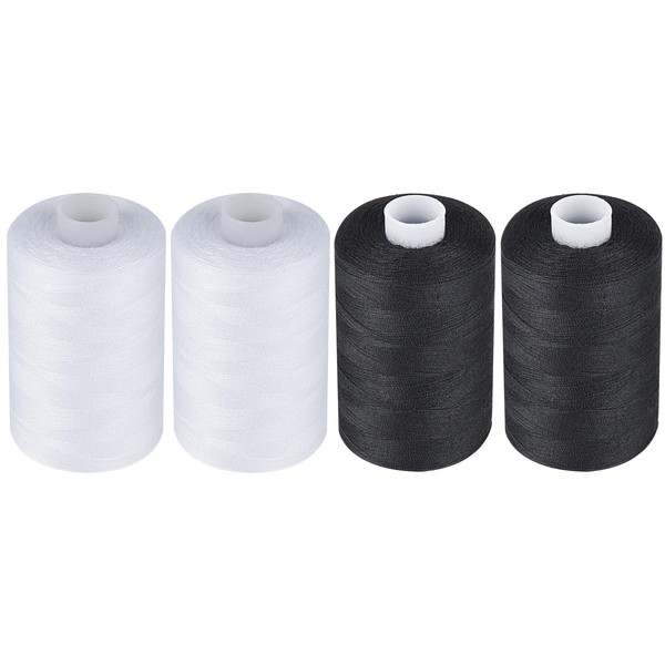 Simthread All Purpose Sewing Thread, 4 Spools Each 1000 Yards