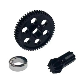 Fyfracing for Hyper Go H16bm H14bm RC Car Parts 16401Y,16401G Upgrade Steel Spur Gear with Pinion Gear, fit JC16EP M161 H16GT H16DR M164 H16P H16E HP161S 14301 14210 JC14EP RC Cars