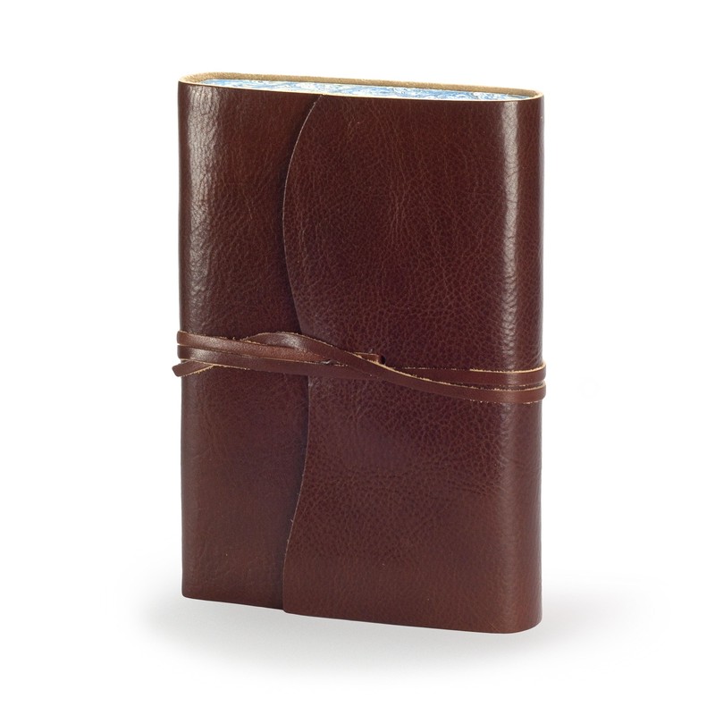 Venezia Romantica Large Leather Bound Journal, A5 (15x21 cm) Dark