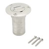 Marine Boat Deck Filler with Keyless Cap Stainless Steel Mirror