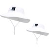 2Pcs Parent-Child Sun Hat,Smile Face UPF 50+ Toddler Bucket Hat