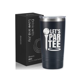 Onebttl Golf Gifts for Men, Funny Golf Gifts for Men 20oz Tumbler, Golf Dad Gifts, Fathers Day Golf Gifts, Birthday Gifts, Gifts for Golf Lovers - Black - Let's Partee