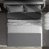 wyewye Super King Fitted Sheet, Deep Grey, 180x200 cm with