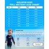 Goldfin Kids Wetsuit for Boys Girls, 3mm Neoprene Fullsuit for