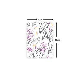 Le Jardin du Lin Printed Cotton Bags with Drawstring, Shopping Bag, Fabric Bag, Fabric Bag, Vegetable Bag, Reusable, Environmentally Friendly, Multipurpose, Foldable, Size: 20 x 30 cm