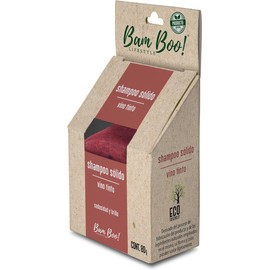 Shampoo Sólido Artesanal Natural Vino Tinto 80 g Bam Boo! Lifestyle