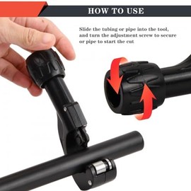 Ehuihuan Manual Metal Pipe Cutter, Pipe Cutter for Stainless Steel, Copper and Aluminium, Diameter 3-35 mm, with Folding Deburring Tool and Removable Blade, for Plumbing, Construction and DIY Projects
