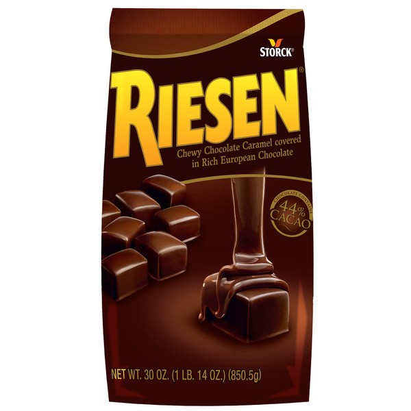 Riesen Chocolate Covered Chewy Caramel Candy, 30 Oz
