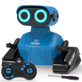 REMOKING Robot Toys for Boys,Remote Control Robotics with LED Eyes & Flexible Arms,Dance & Sounds,Toys for 3-8 Year Old Kids,Children Educational Birthday Gifts (Blue)