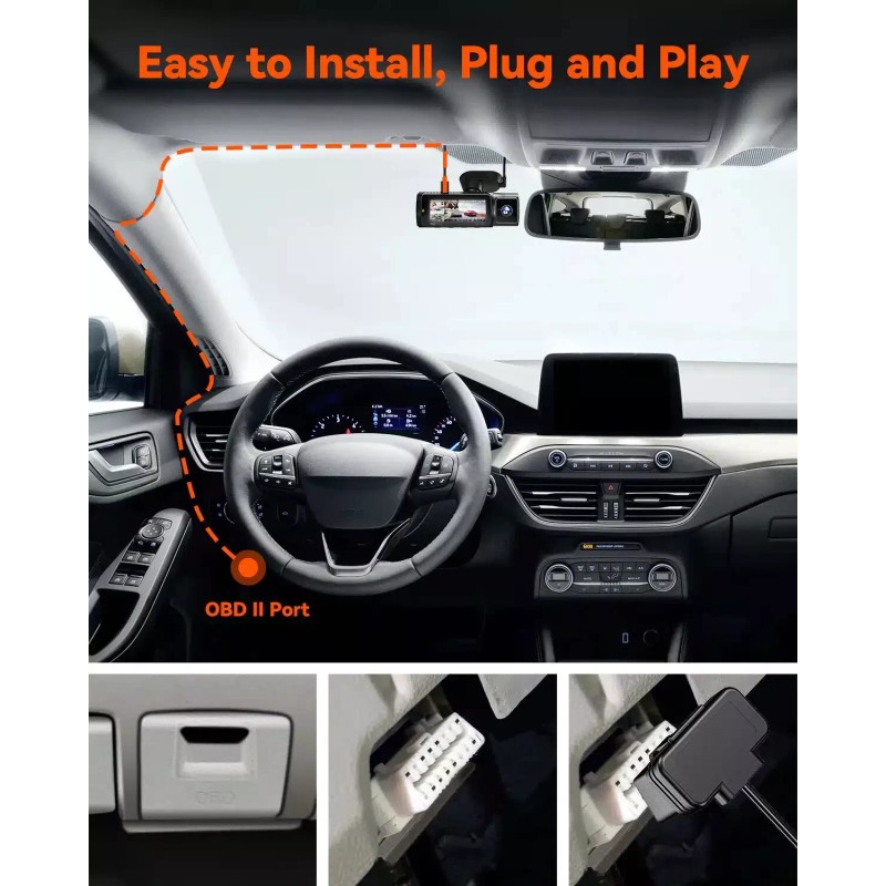 Vantrue Voltage Display OBD Cable for N4, N4 PRO, N5,