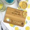eBuyGB Engraved Wooden Mum's Gin & Tonic Board, Bamboo Chopping