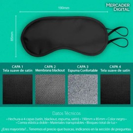 10 Pz Antifaz Para Dormir Descanso Blackout Spa Máscara Ojos                                                                                          